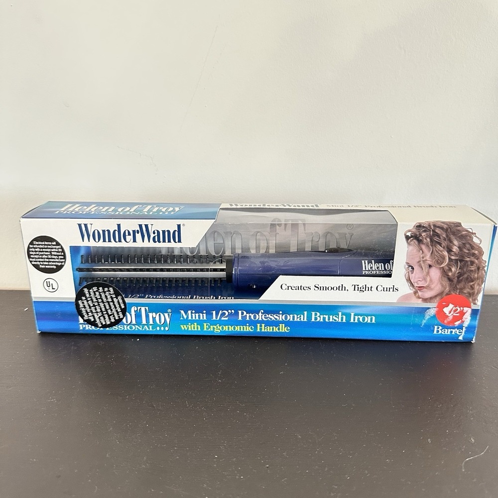Helen Of Troy Wonder Wand Professional 1/2" Mini Brush Curling Iron Model 1412